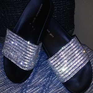 Madden Girl Bedazzled Flip Flops